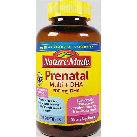 Prenatal Vitamins, 150 Softgels by Nature Made – Hargraves Online ...