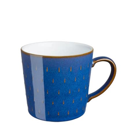 Denby 13.52 oz. Imperial Blue Stoneware Cascade Coffee Mug CMG-112IB - The Home Depot