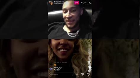 Ben Simmons and Tinashe live on Instagram - YouTube