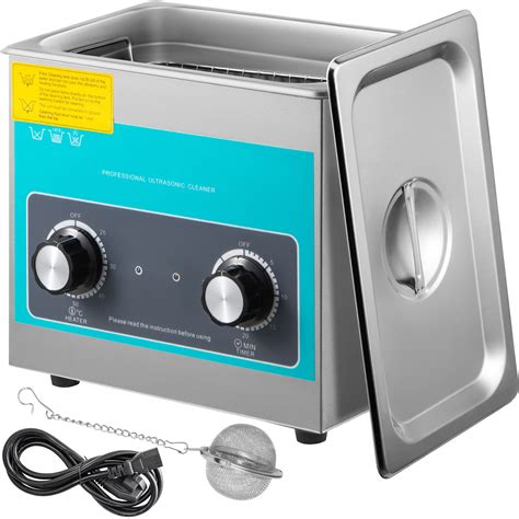 VEVOR Knob Ultrasonic Cleaner 3L 40kHz Ultrasonic Cleaning Machine Knob Control Sonic Cleaner ...