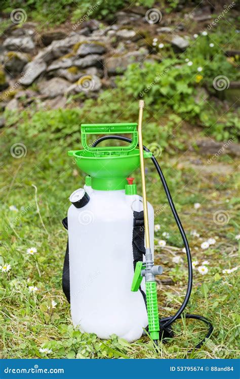 Garden Pressure sprayer stock photo. Image of bottle - 53795674