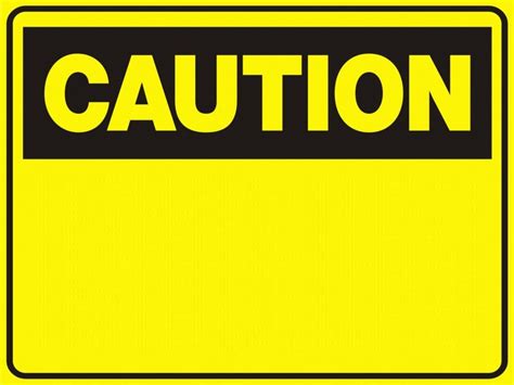 Blank Caution Sign Caution Blank These Signs | Marketing | Pinterest | Construction party ...