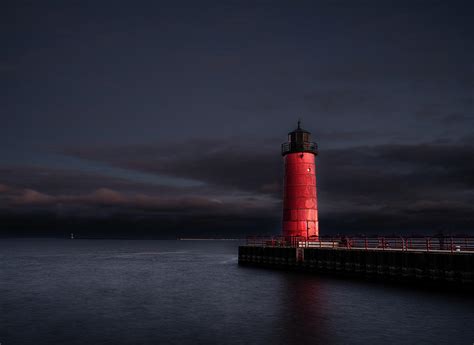 Milwaukee Pierhead Light Photograph by Vincent B David - Fine Art America