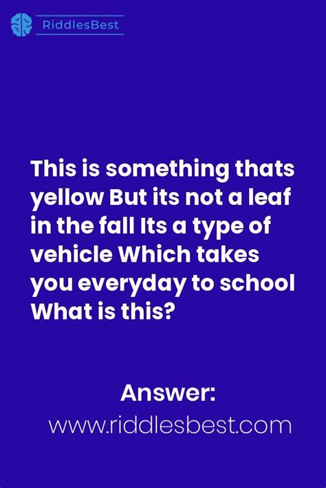 School Riddles With Answers | School riddles, Fun riddles with answers ...