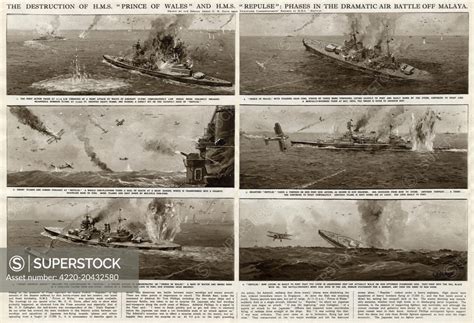 The destruction of HMS Prince of Wales and HMS Repulse: phases in the dramatic air battle off ...