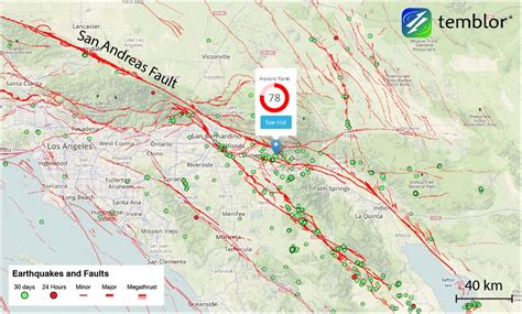 Map Of The San Andreas Fault In Southern California | Printable Maps