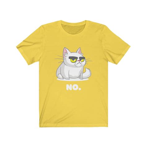 Grumpy Cat Says No Funny T-shirt Cat Lover Grumpy Cat Unisex Men ...