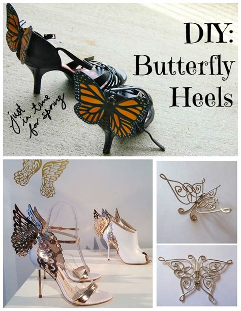 DIY and DIY Inspiration: Butterfly Shoes. • Top Photo: Butterfly Heels from Gloriously Chic ...