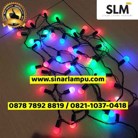 Lampu Hias Dekorasi Bola Pingpong Warna Warni - Sinar Lampu Mentari