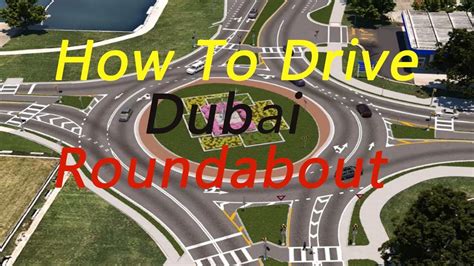 RTA Road Test Roundabout Dubai/Single Lane,Two Lane & Three Lane ...