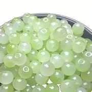 Glass Imitation Jade Bead Gradient Double Color Round Bead - Temu