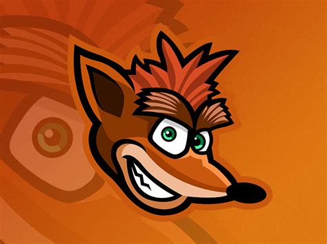 Crash Bandicoot Mascot Logo by Matt H on Dribbble