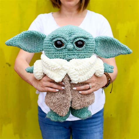 Baby Yoda Crochet Doll - Sugar Bee Crafts