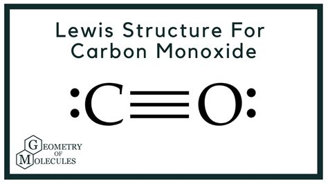 Lewis Structure for CO (Carbon Monoxide) - YouTube