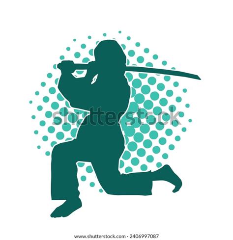 Silhouette Female Warrior Action Pose Her Stock Vector (Royalty Free) 2406997087 | Shutterstock