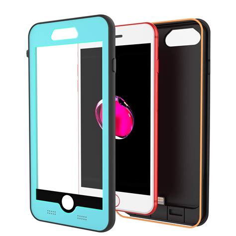 PunkJuice iPhone 8+ Plus External Battery Case Teal - Waterproof – punkcase