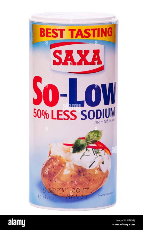 Saxa So Low Sodium Salt Stock Photo - Alamy