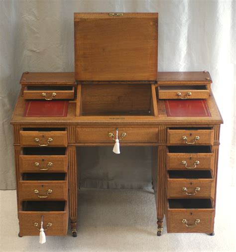 Antique Victorian Oak Dickens Desk Ref 4025 For Sale | Antiques.com ...