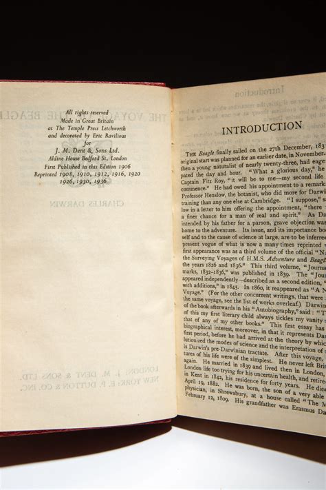 The Voyage of the Beagle - The First Edition Rare Books