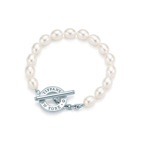 Freshwater pearl toggle bracelet in sterling silver. | Tiffany & Co ...