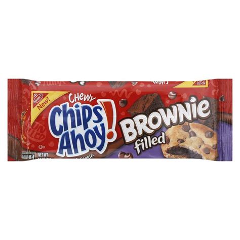 Chips Ahoy! Chewy Brownie Filled Chocolate Chip Cookies - 9.5oz | Chewy cookie, Soft cookie ...