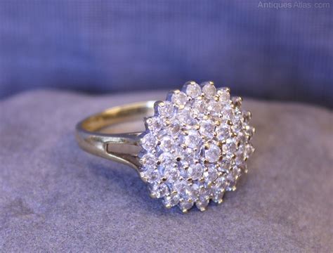 Antiques Atlas - Vintage Diamond Cluster Ring