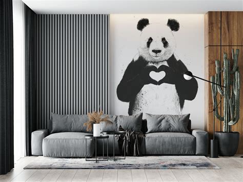 Panda love wallpaper - Happywall