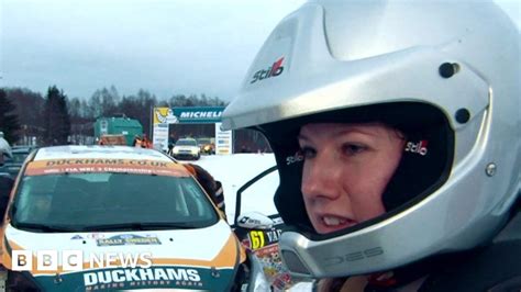 Tough road ahead for female rally driver - BBC News