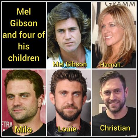 Mel Gibson and four of his children | Mel gibson, Famous child actors, Celebrity families