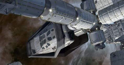 Soaring INTERSTELLAR Spaceship Concept Art by Steve Burg « Film Sketchr