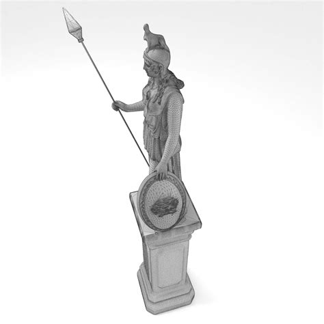 Athena Statue 4K - 3D Model by Pictorer