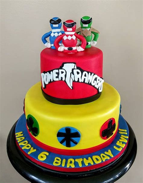 Power rangers birthday cake, Power ranger cake, Power ranger birthday