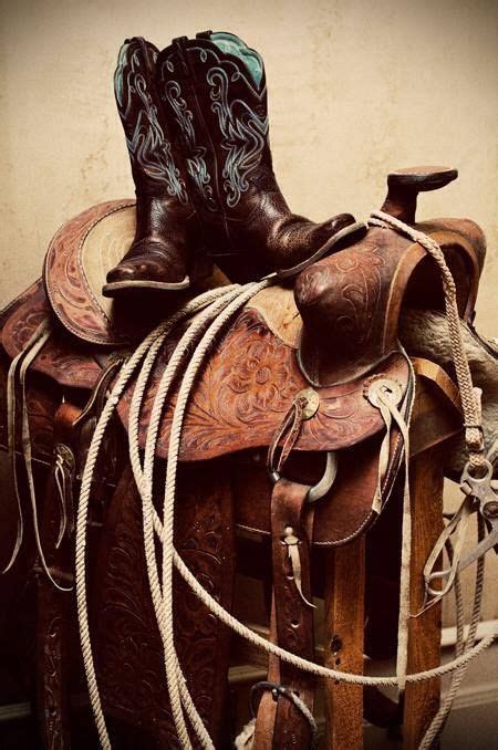 saddle & boots | Cowgirl and horse, Western riding, Cowboy