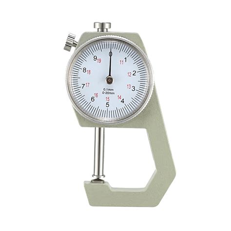 Thickness Gauge,0-20mmx0.1mm Cusp Head Dial Thickness Gauge Measuring ...