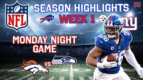 NFL Season Highlights | Woche 1 | Meine Highlights & Monday Night Game ...