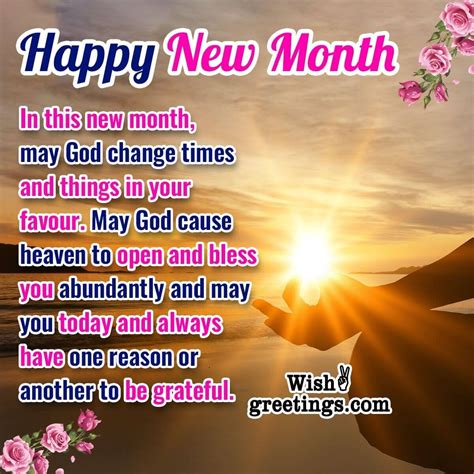 Happy New Month Prayers - Wish Greetings