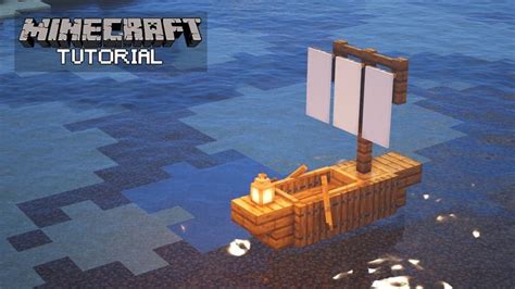 Minecraft: How To Build a Small Boat (Tutorial) | Minecraft, Minecraft tutorial, Minecraft ...