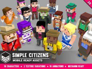 Simple Citizens – Cartoon Characters - Page 2 of 2 - Free Download - Unity Asset Free