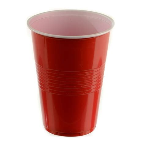 [100 PACK] 16 Oz Red Plastic Cups - Red Disposable Plastic Party Cups ...