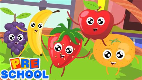 Five Little Fruits | Fruits Song For Kids | Nursery Rhymes and Baby ...