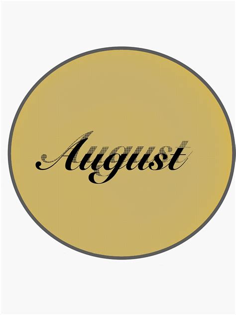 "August Taylor Swift Folklore" Sticker for Sale by emmyrelle | Redbubble