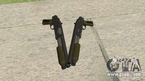 Sawed-Off Shotgun GTA V (Green) for GTA San Andreas