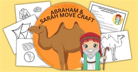 Abraham and Sarah Craft Free Printable (Bible Coloring Pages Trust God Craft Updated)