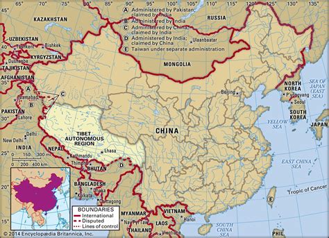 Map Of Northern India And Tibet - China Map Tourist Destinations