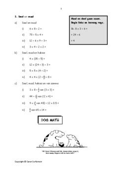 Graad 7 Wiskunde oefenboek by Caren Serfontein | TpT