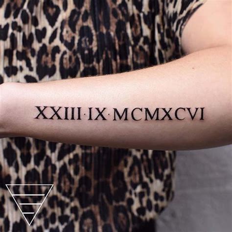 23 Roman Numeral Tattoo Ideas That Are Simple Yet Cool | Page 2 of 2 ...