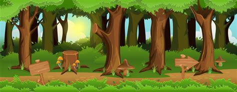 Forest Background game 2D | Game Art Partners