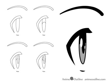 How to Draw Anime & Manga Eyes - Side View - AnimeOutline