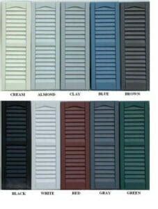 7 Best Vinyl Shutter Colour Choices - Kremer Blinds