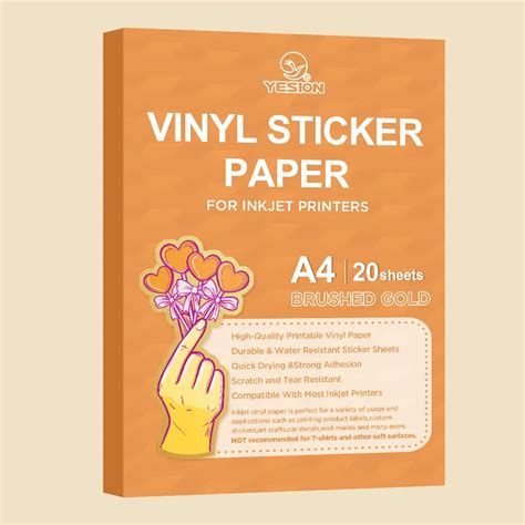 10 Sheets Transparent Sticker Paper A4 Printable Vinyl, 48% OFF